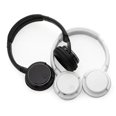 Fones de Ouvido Bluetooth - preto e branco