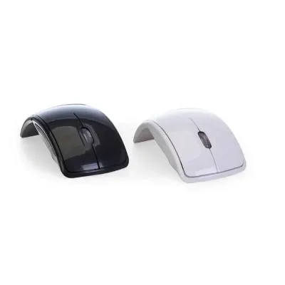 Mouse Wireless Retrátil (Preto e branco)