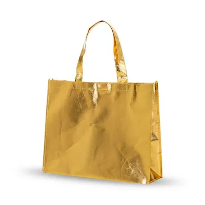 Sacola TNT Metalizada - Dourada