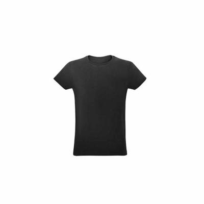 Camiseta preta 100% algodão personalizada