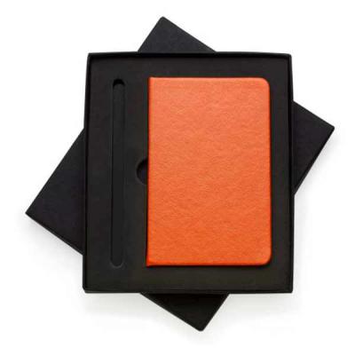 Conjunto Estojo e Caderneta laranja