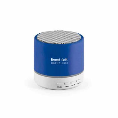 Caixa de som com microfone em ABS  - azul