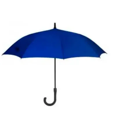 Guarda-chuva azul com cabo plástico