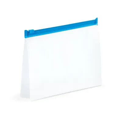 Bolsa de higiene pessoal com detalhe azul