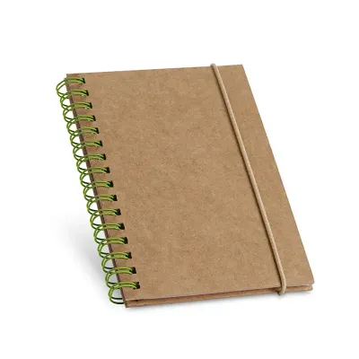Caderno de bolso espiral verde