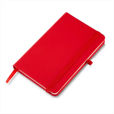 Caderno de anotações vermelho