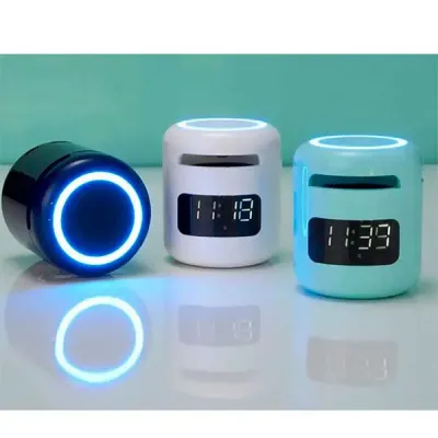 Caixa de Som Multimídia com Relógio despertador