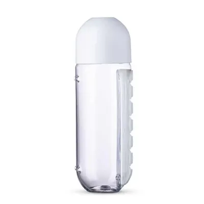 Squeeze Plástico 700ml Porta Comprimido Branco