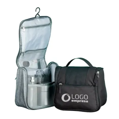 Nécessaire organizadora em tecido nylon Oxford - modelo