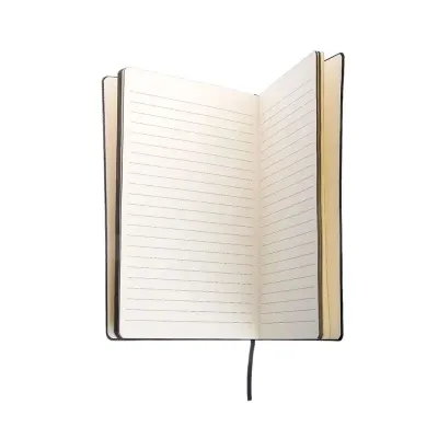 CADERNO A5 PAUTADO, FLEXIVEL E CAPA EM PU.