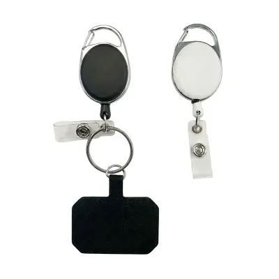 Chaveiro mosquetão retrátil multifuncional