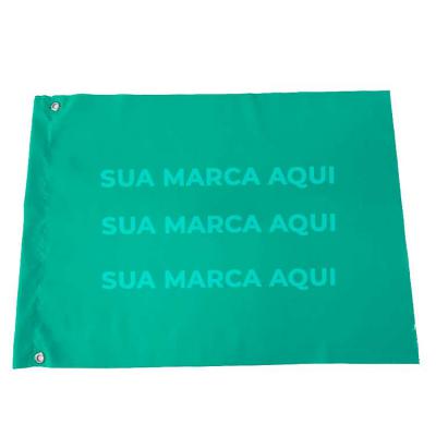 Banner em tecido verde