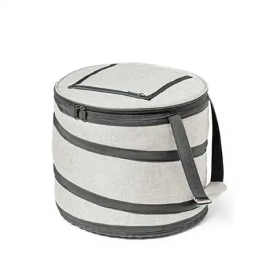 Sacola térmica flexível cinza