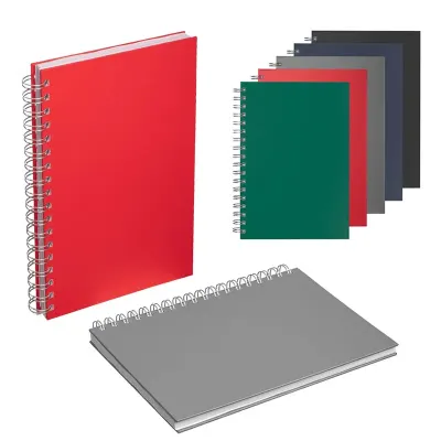 Caderno planner com capa rígida - opções de cores