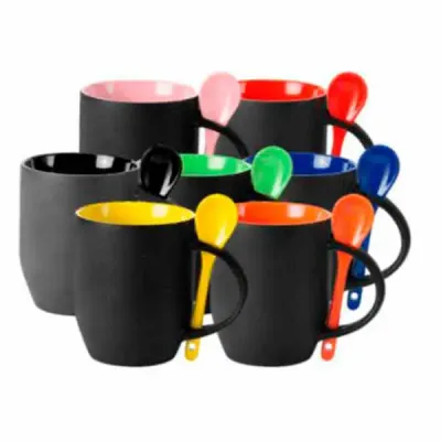 Caneca Mágica Bicolor Com Colher