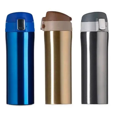 Garrafa Térmica Metal 350ml - opções de cores
