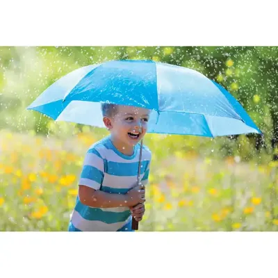 Guarda-chuva azul para criança