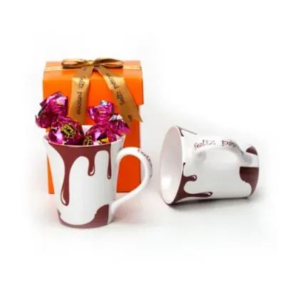 Kit páscoa com caneca e bombons