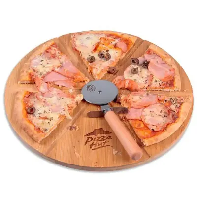 Tábua com pizza