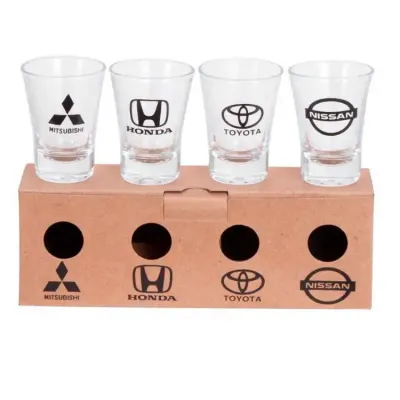 Kit shot com 4 copos em caixa