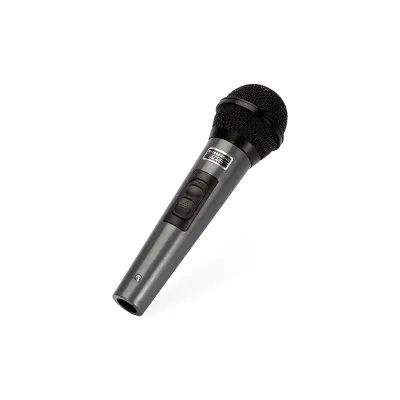 Microfone unidirecional com estrutura leve em plástico