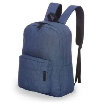 Mochila em tecido poliéster azul