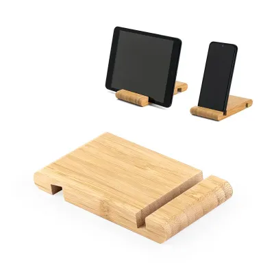 Suporte para celular em bambu 