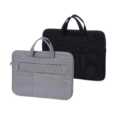 Pasta para notebook - preta e cinza