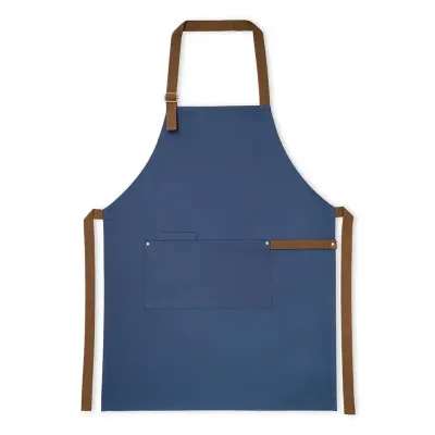 Avental 100% algodão azul.