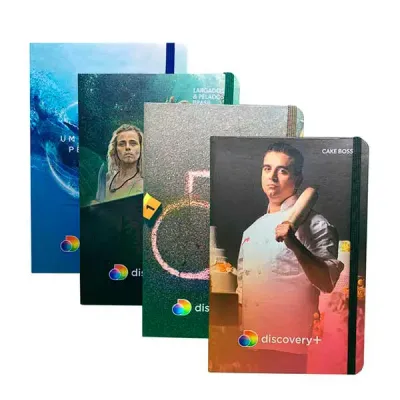 Caderneta formato fechado 14x21cm