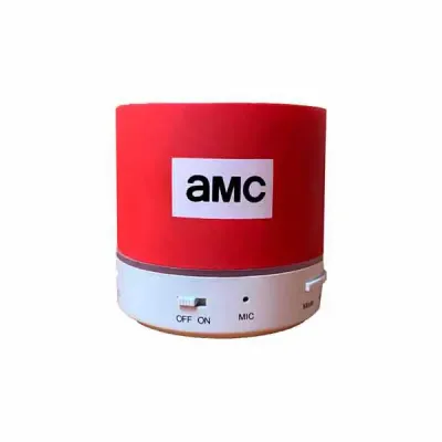Caixa de som com microfone Vermelha personalizada