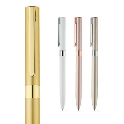 Canetas em alumínio com mecanismo twist