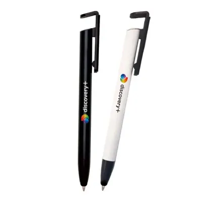 Caneta Metal Multifunções - Preta e Branca Personalizadas.