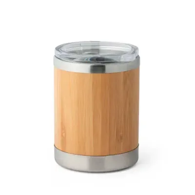 Copo de bambu e aço inox - 350 ml