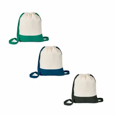 Sacola tipo mochila - 3 cores
