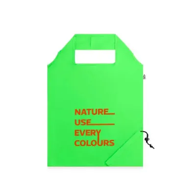 Sacola dobrável ecológica Verde.