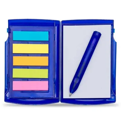 Bloco de Anotações com Autoadesivos e Caneta