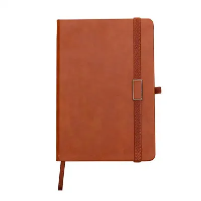 Bloco de Anotações Emborrachado Marrom