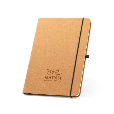 Caderno A5 em couro reciclado personalizado