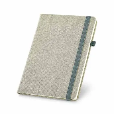 Caderno A5 em canvas (poliéster) com capa dura