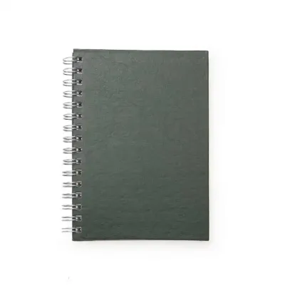 Caderno Pequeno de Sintético Verde