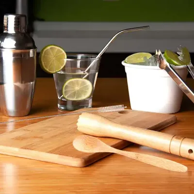 Kit Para Caipirinha Com Balde - 10 Peças