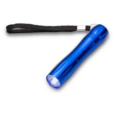 Lanterna de alumínio azul com alça