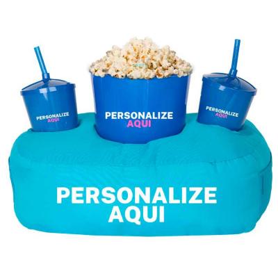 Almofada de Pipoca Azul Para Personalizar 1 Cor