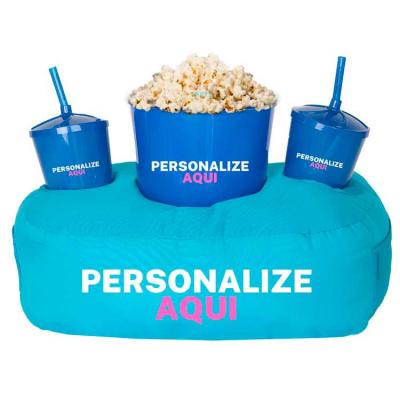 Almofada de Pipoca Azul Personalizar com 2Cores