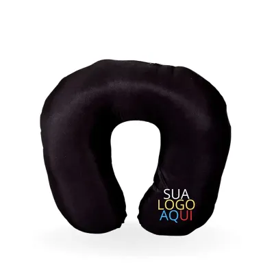 Almofada De Pescoço Preta