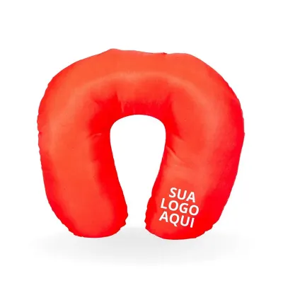 Almofada Pescoço Vermelha Personalizada 1 Cor