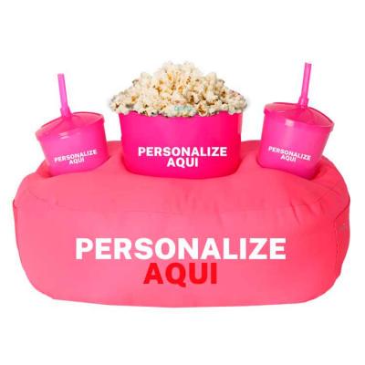 Almofada de Pipoca Rosa Casal Personalizada 2