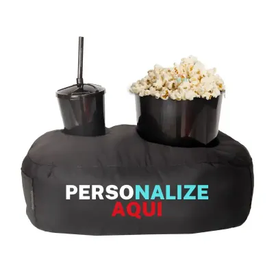 Almofada de Pipoca Solteiro Preta 3 Cores silk