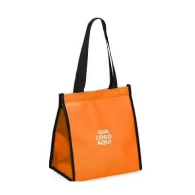 Bolsa térmica laranja de 6 litros personalizada
